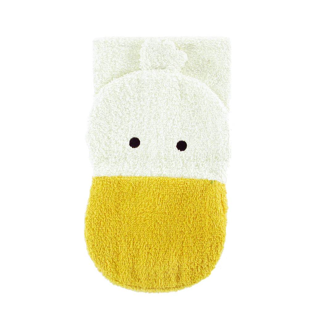 NEW Organic Cotton Puppet Washcloth- Duck