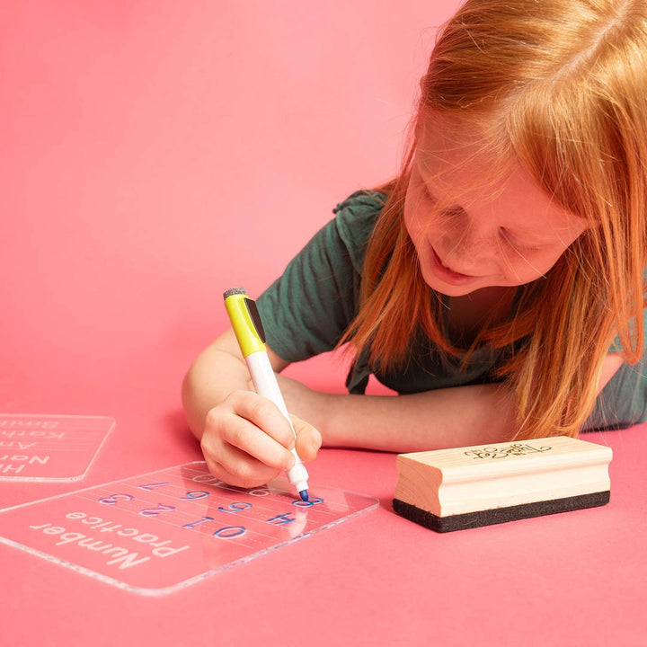 Acrylic Dry-Erase Numbers Tracing Practice Board