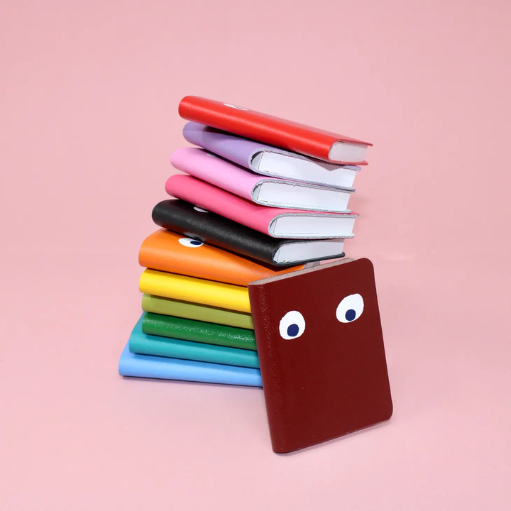 Mini Leather Googly Eye Pocket Notebook- Colors Available!