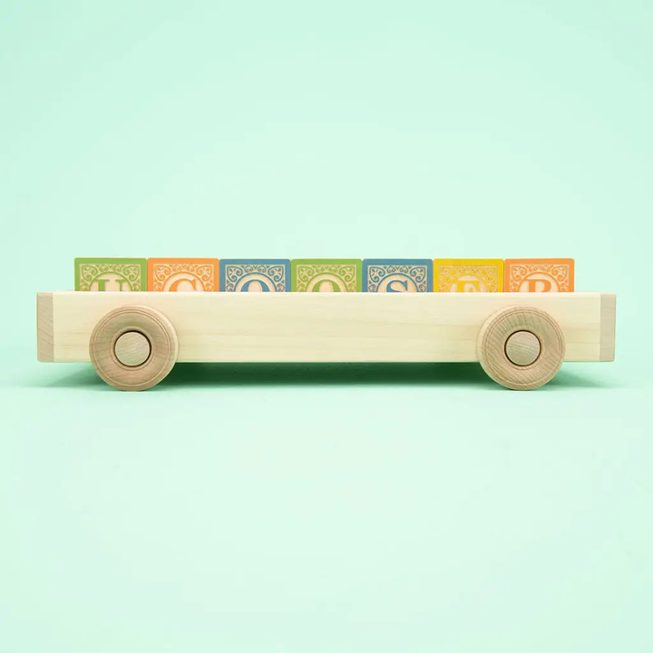 NEW Classic ABC Blocks with Wagon