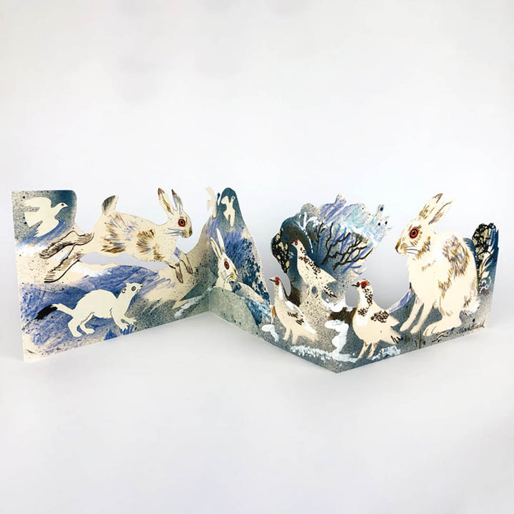 Winter Wildlife Collage Card