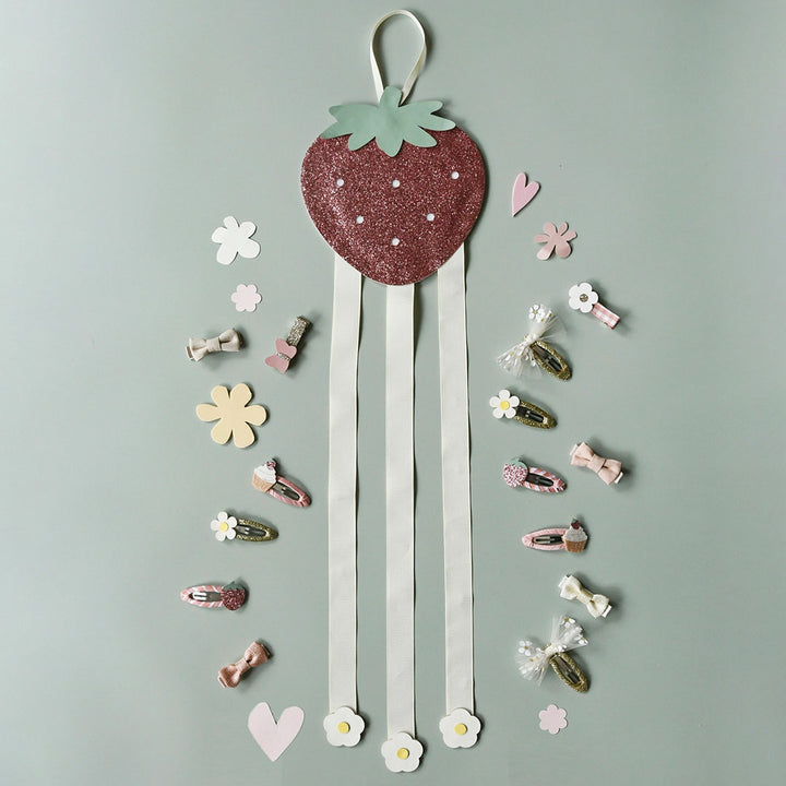Sweet Strawberry 3 Ribbon Clip Hanger