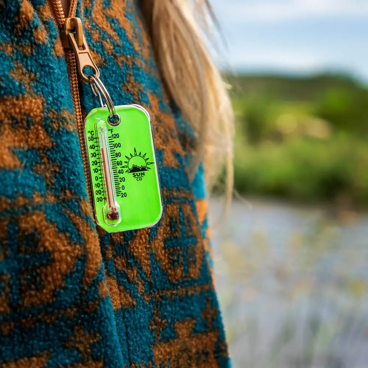 Zip-O-Gage Zipper Pull Thermometer- Neon Colors