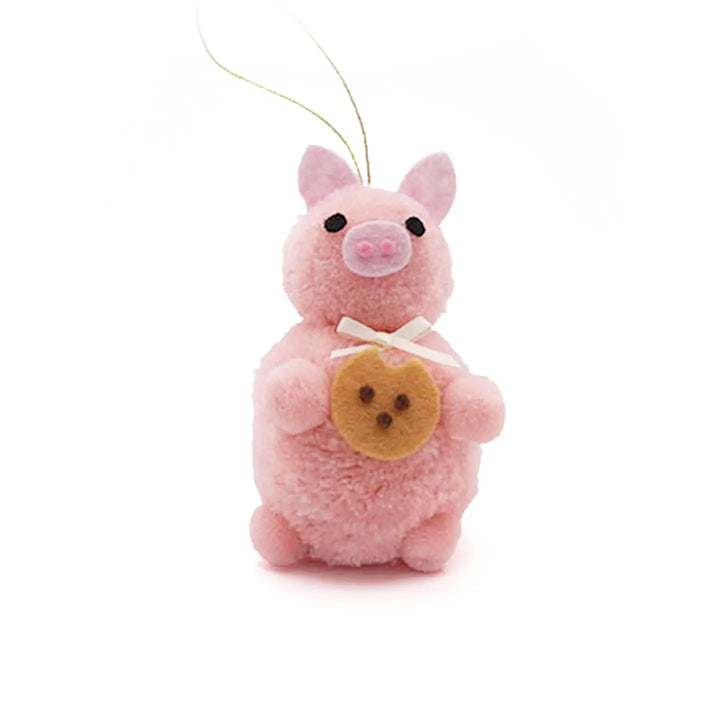 NEW - MADE IN USA Pom Pom Retro Ornaments