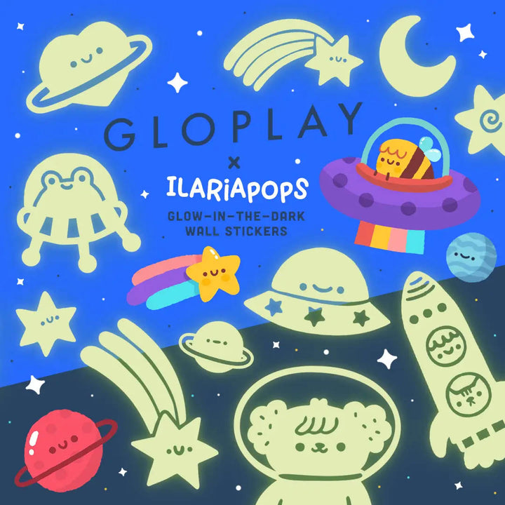 Japanese Glo Stickables Set- Cosmic Cute! By Ilariapops