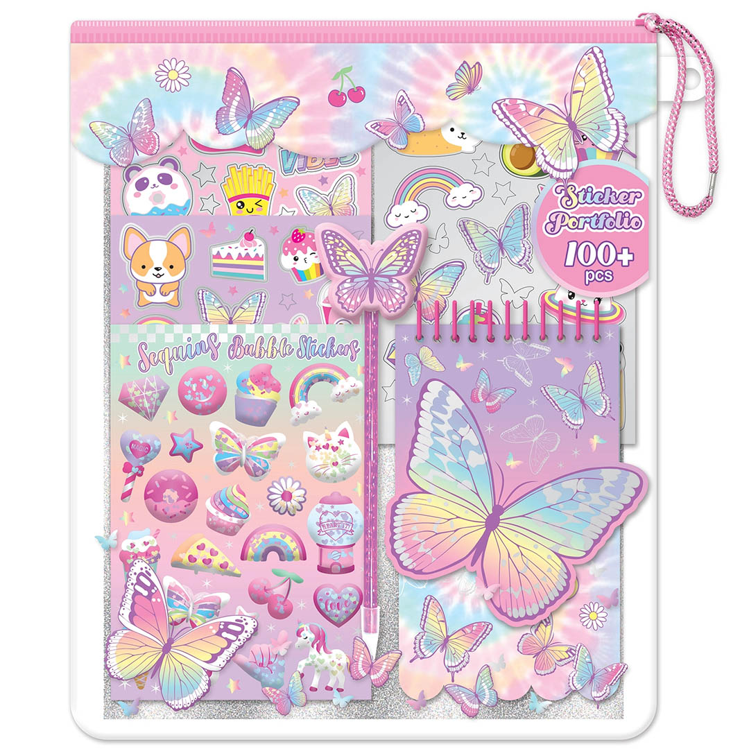 Sticker Portfolio - Tie Dye Butterfly