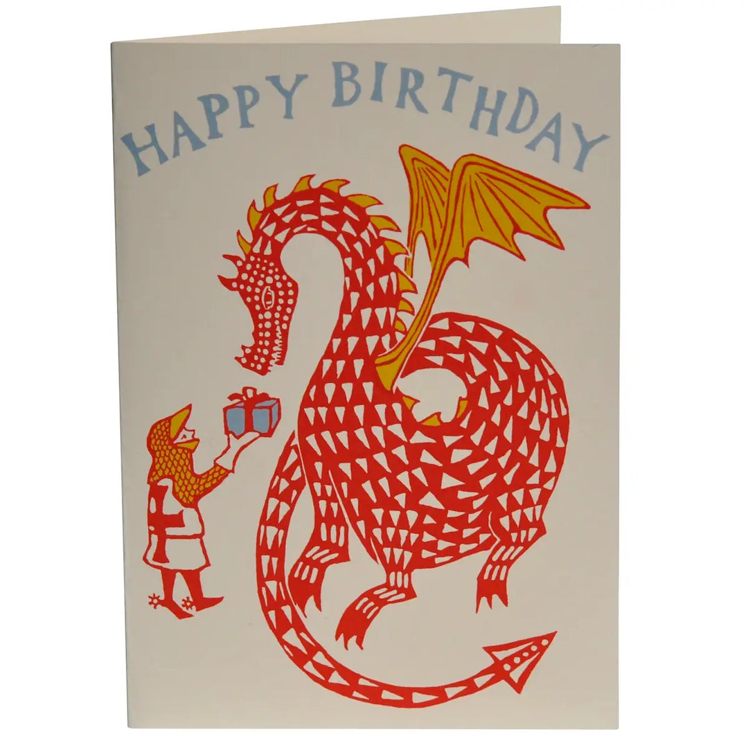 NEW Very Large Card Happy Birthday Dragon