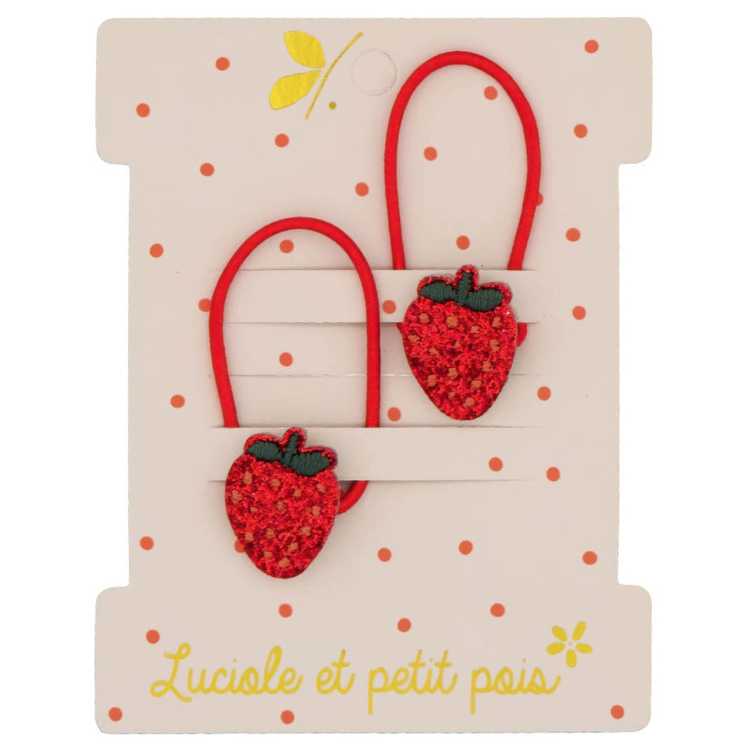 Mini Strawberry Elastics (Pair)
