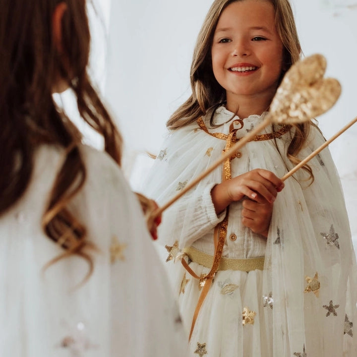 NEW French Cape - Sequin Stars