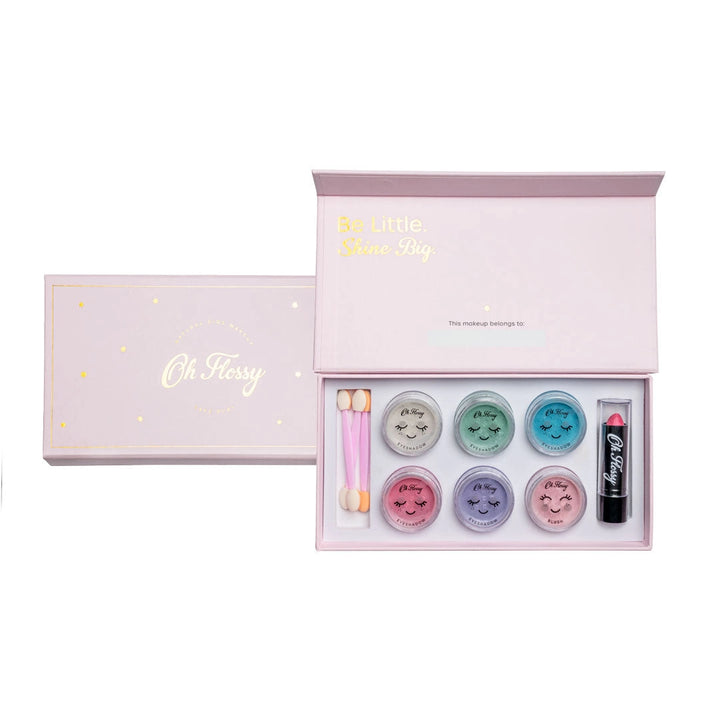 Oh Flossy Deluxe Makeup Set - Soft Pink with Sparkles