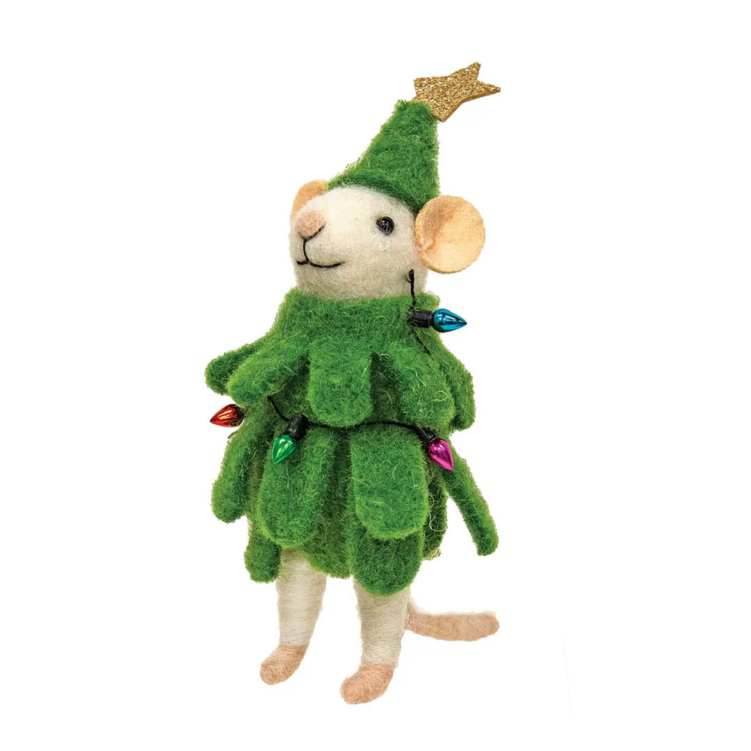 NEW Felted Mouse Tree Ornament