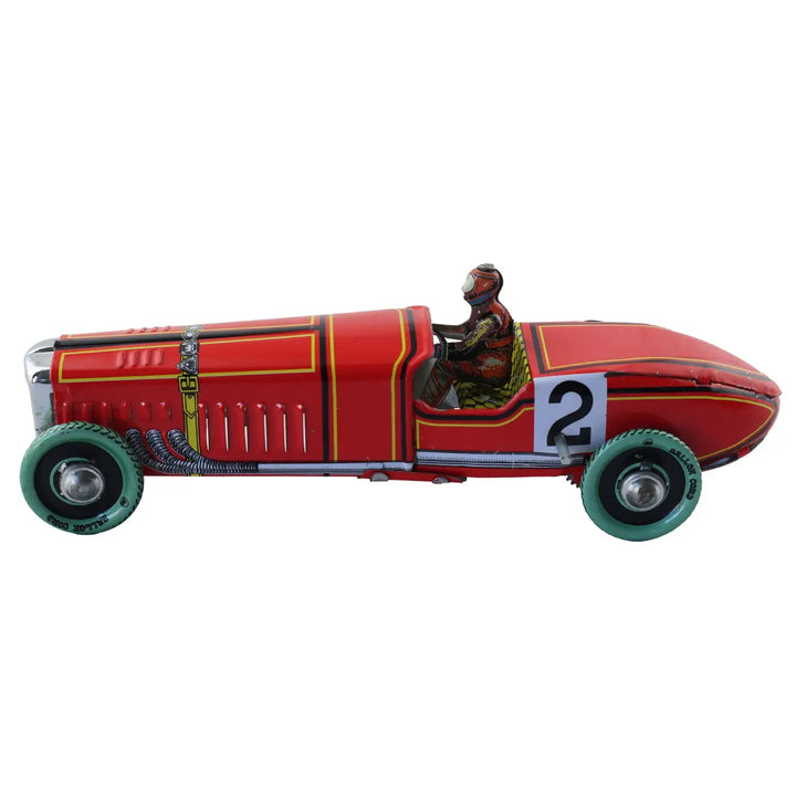 Retro Racing Car Tin Toy