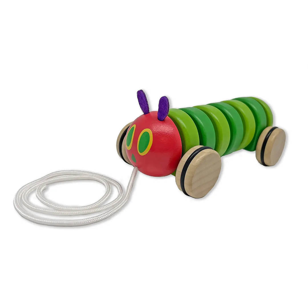 Eric Carle Very Hungry Caterpillar Wooden Pull Toy