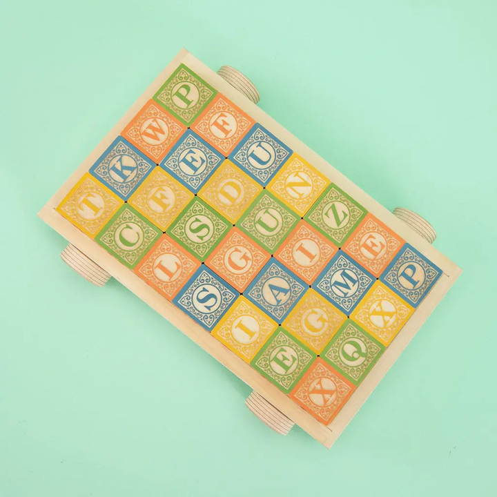 NEW Classic ABC Blocks with Wagon
