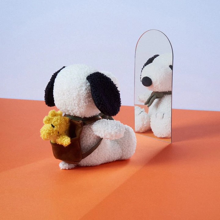 Peanuts Snoopy Plush Doll- Backpack with Woodstock 8"