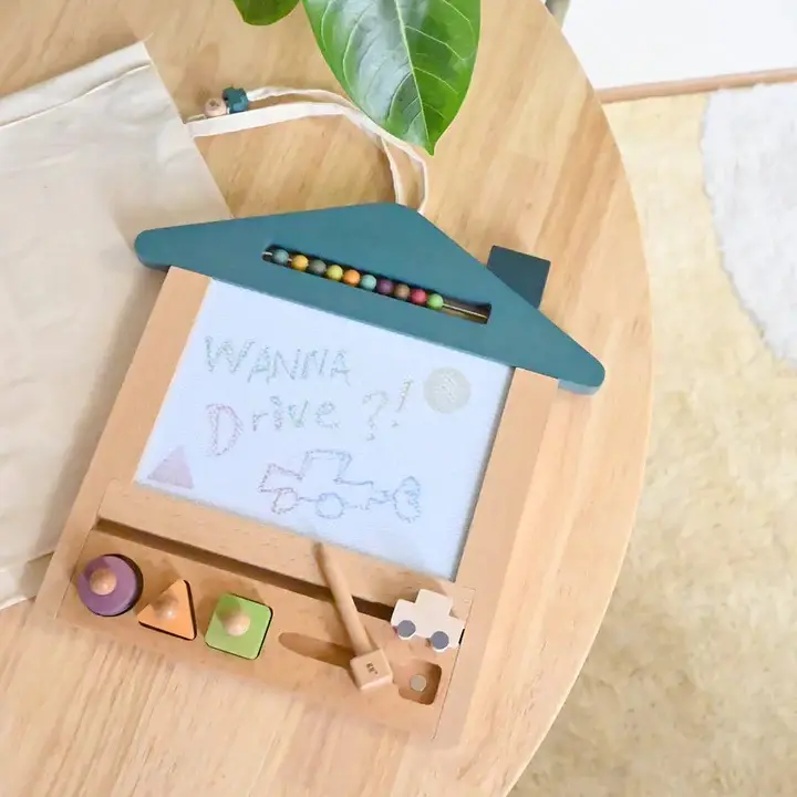 Oekaki Car House- Magical Drawing Board with Tote Bag