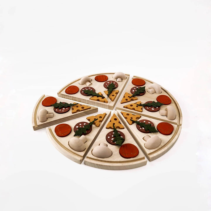 Play Food Set- Wooden Pizza Toy
