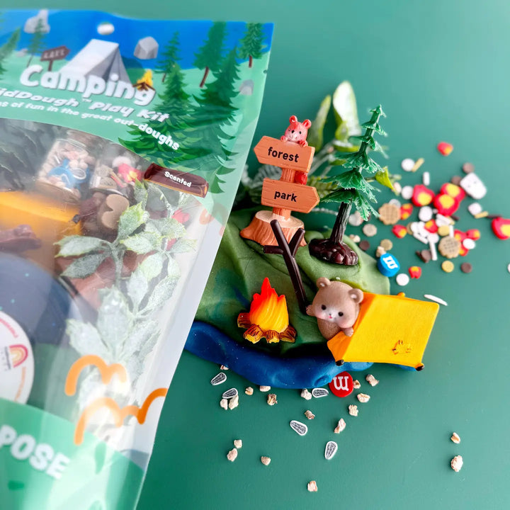 Scented Natural Sensory Play Dough Kit- Camping