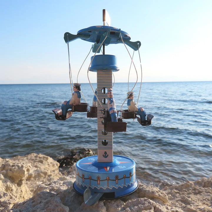 Retro Tin Toy Sailors Carousel