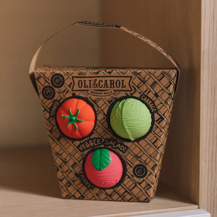 Veggie Salad Baby Sensory Balls Set