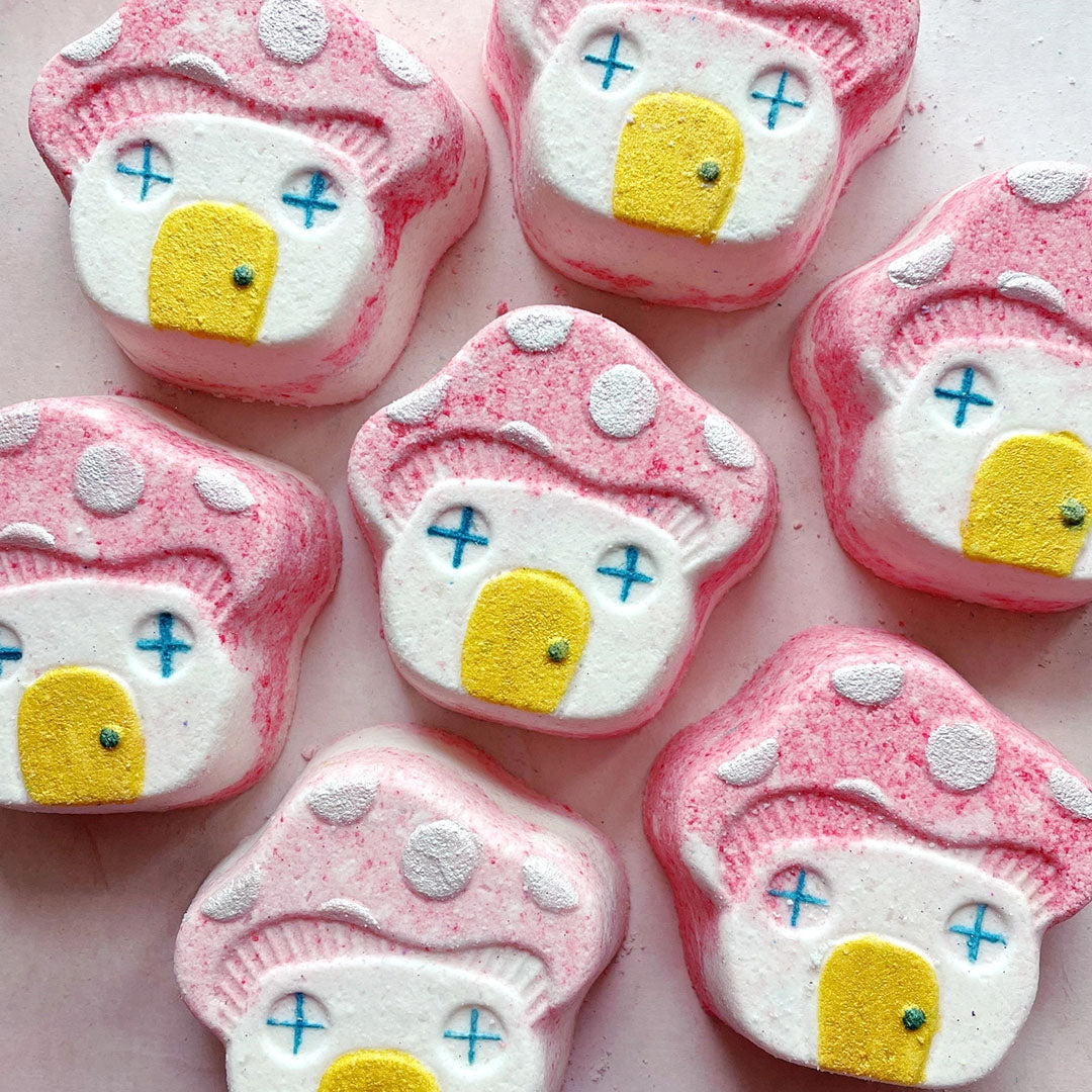 NEW Non Toxic All Natural Mushroom House Bath Bomb (with Toy!)