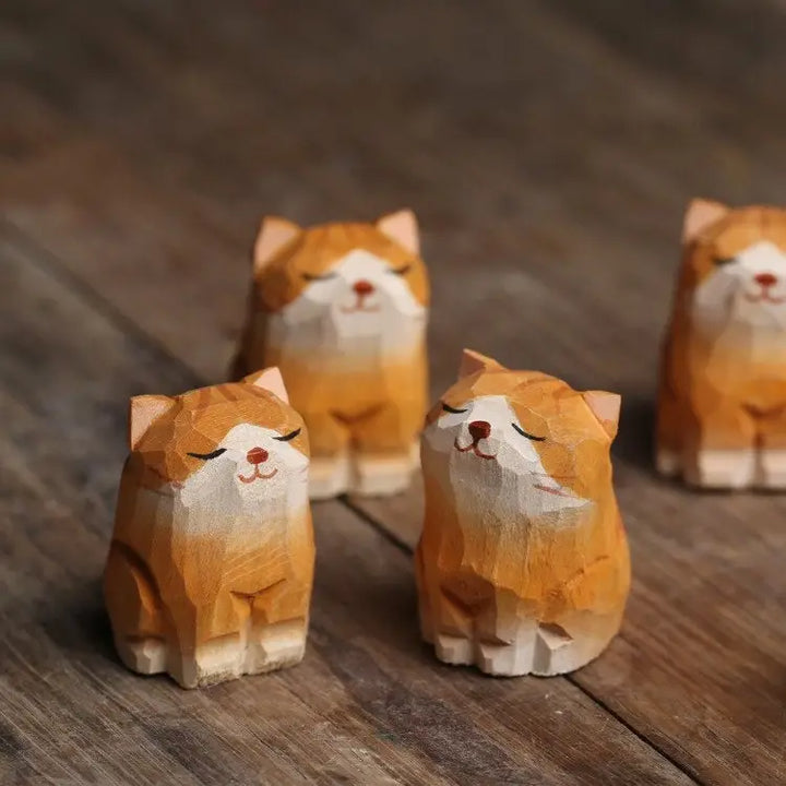 Handmade Wooden Animal- Kitty Cat