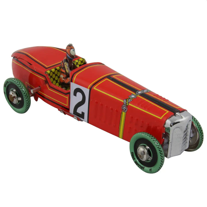 Retro Racing Car Tin Toy