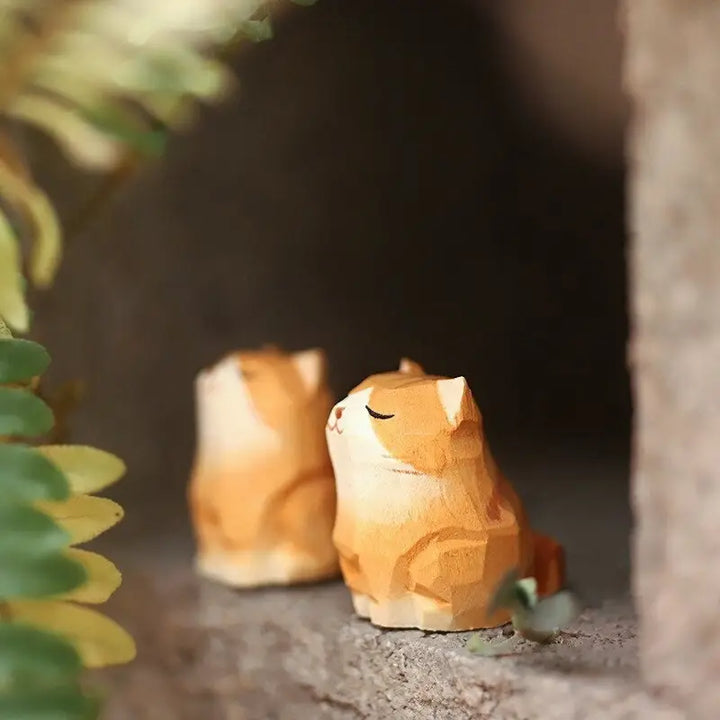 Handmade Wooden Animal- Kitty Cat