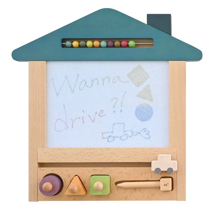 Oekaki Car House- Magical Drawing Board with Tote Bag