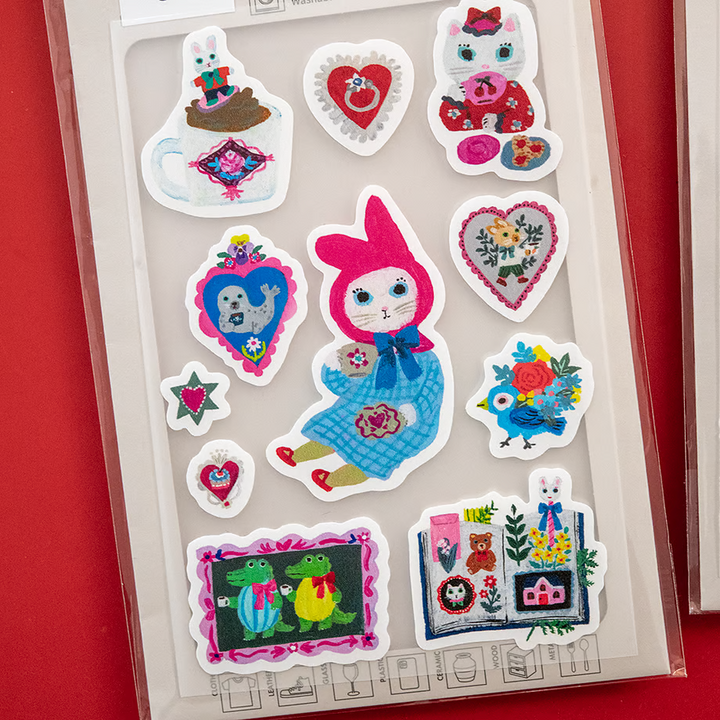 Yumi Kitagishi - Fabric and Special Multi Stickers Rabbit