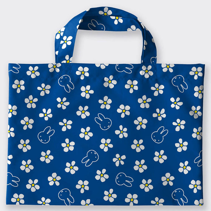 NEW Kid's Rain Jacket with Storage Tote Bag- Miffy Blue Flowers