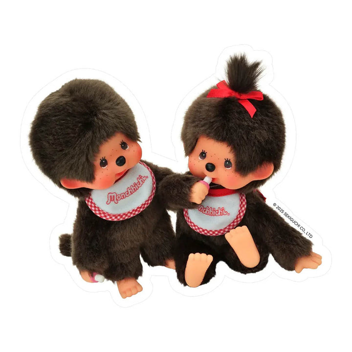 Monchhichi Boy & Girl Vinyl Sticker