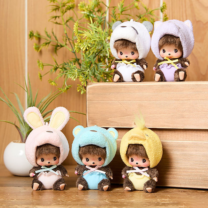 NEW Limited Monchhichi Series- Animal Keychain Blue Bear