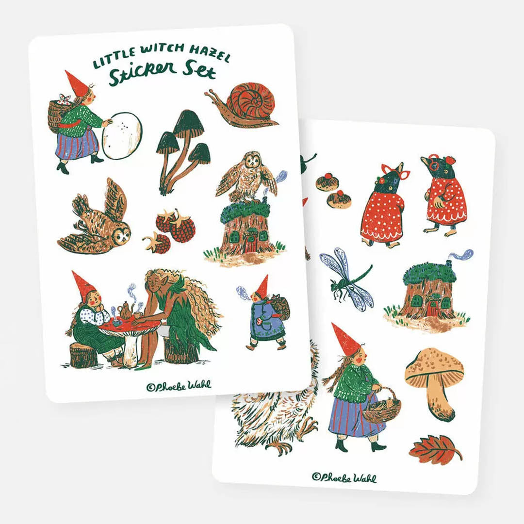 Phoebe Wahl: Little Witch Hazel Sticker Set