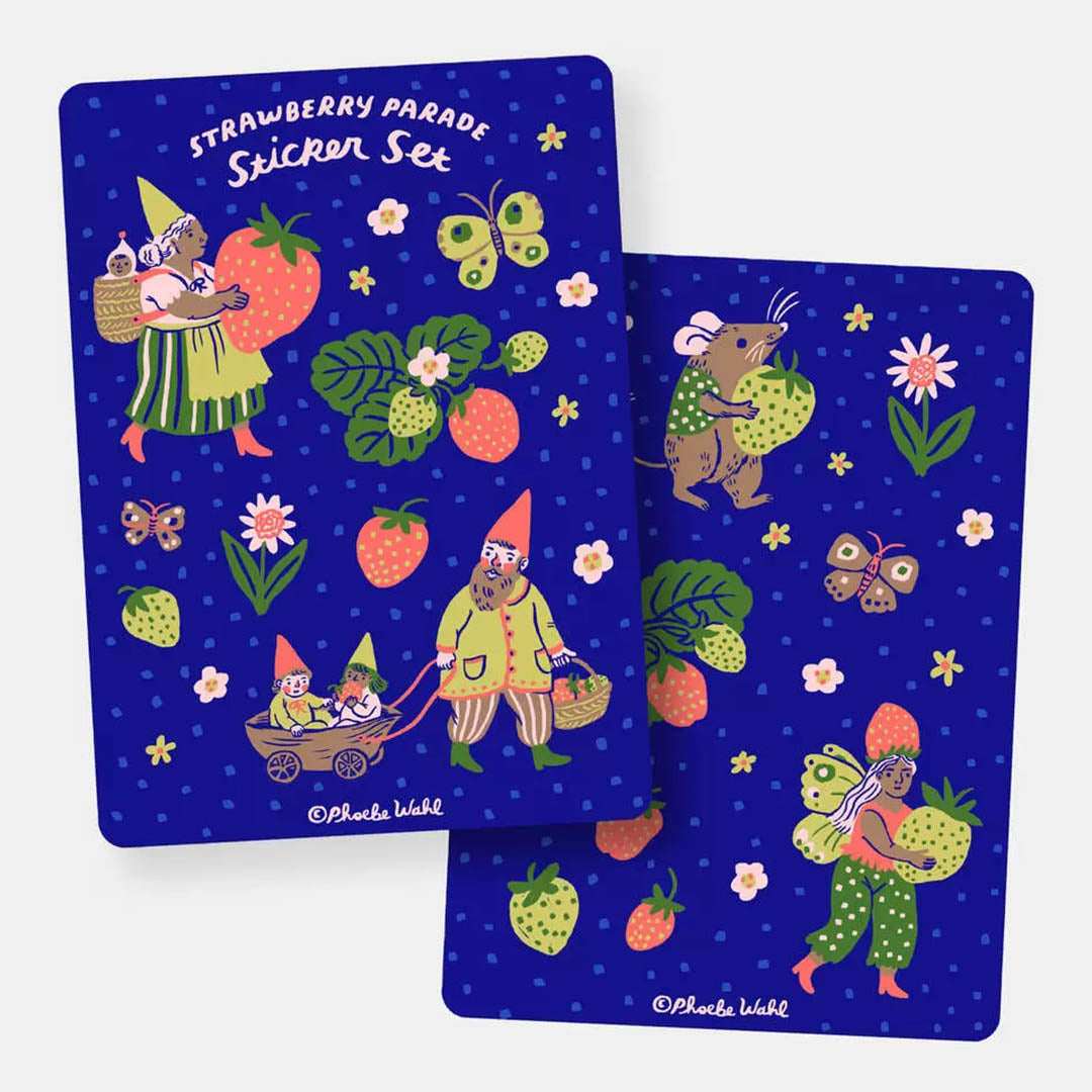 Phoebe Wahl: Strawberry Parade Sticker Set