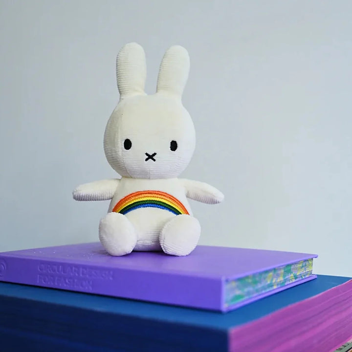 NEW Miffy Rainbow Embroidered  7" Doll