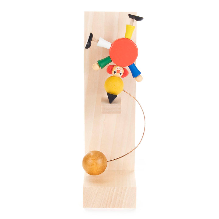 NEW Wooden Rocking Clown Acrobat with Ball