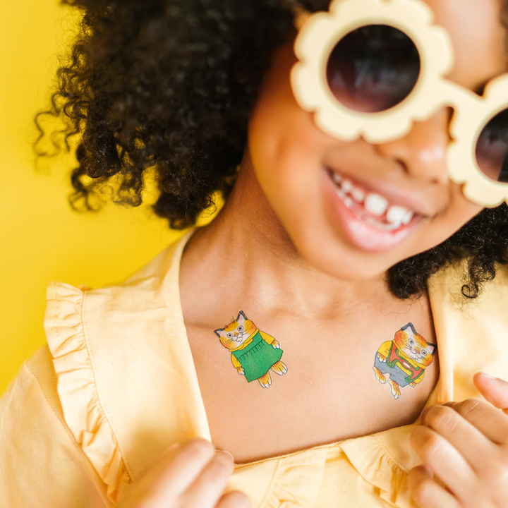 NEW Temporary Tattoo Sheets: Huckle & Sally Cat