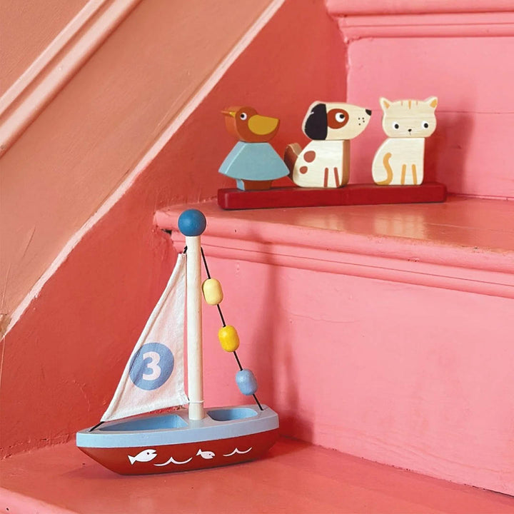 Wooden Sailing Boat