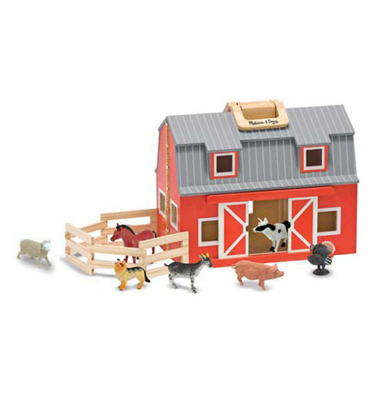 Fold and Go Barn Toy Set