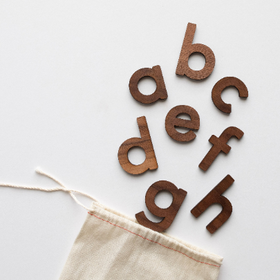 NEW Wooden Lowercase Alphabet Set