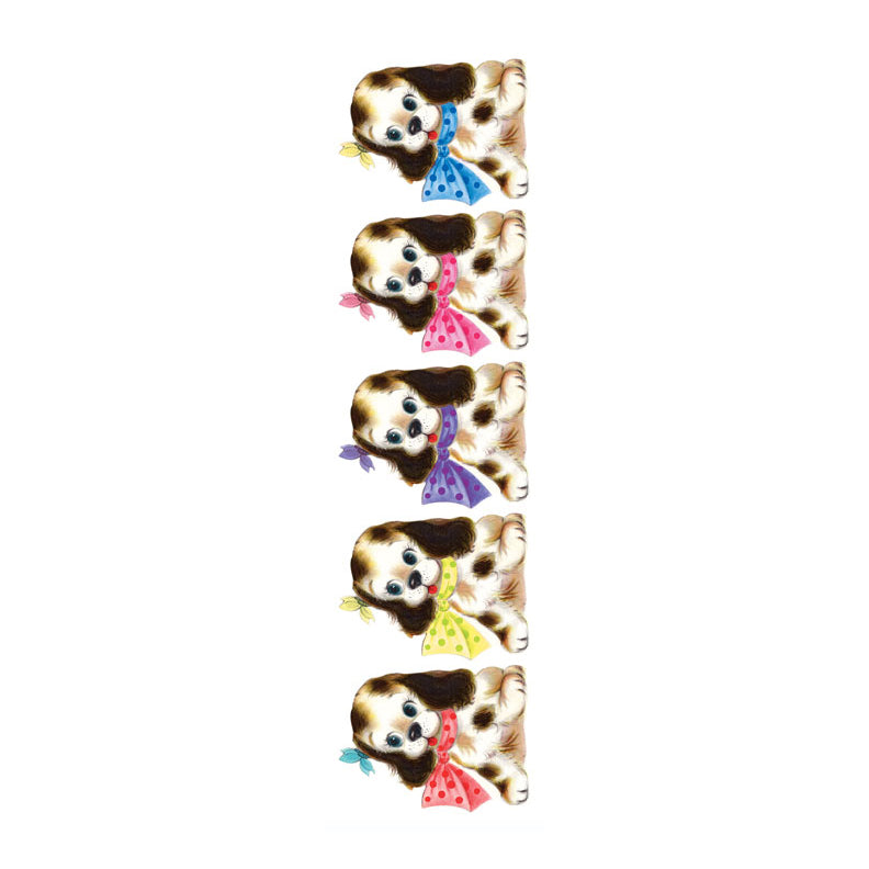 Cute Puppies with Bow Stickers