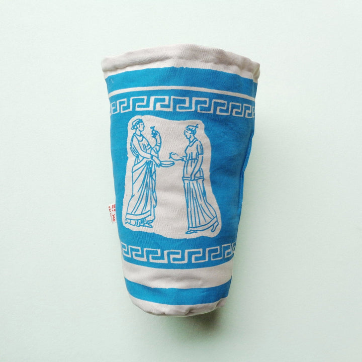 NEW Greek Coffee Cup Pillow