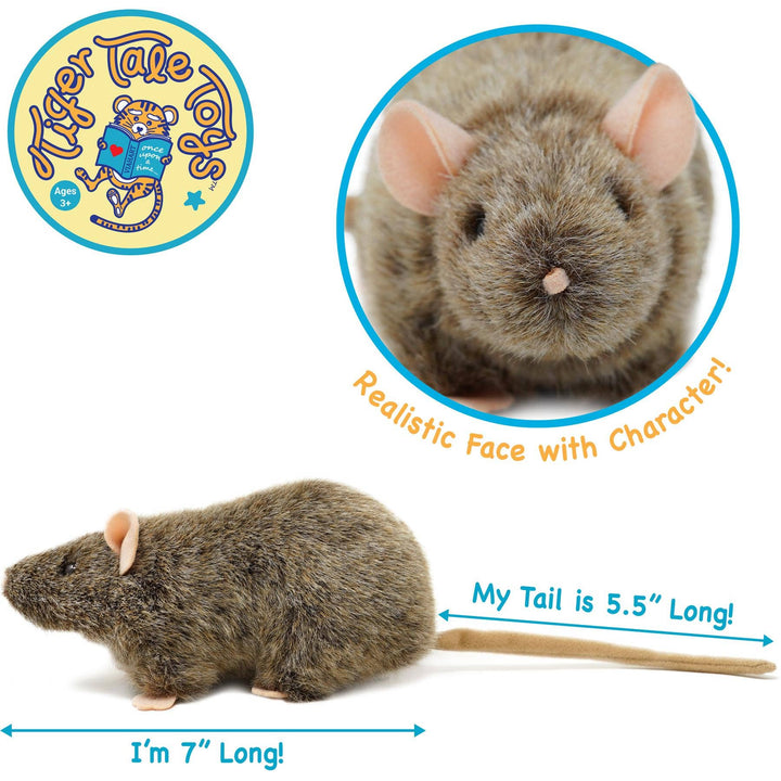 Reuben The Rat - 7 Inch Stuffed Animal Plush