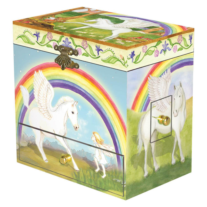 NEW Fairy Music Jewelry Box- Pegasus Rainbow