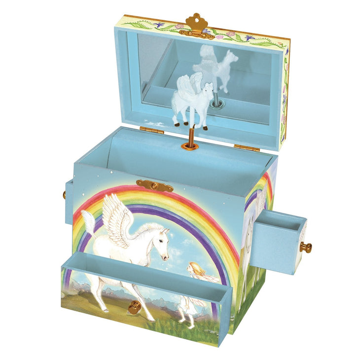 NEW Fairy Music Jewelry Box- Pegasus Rainbow