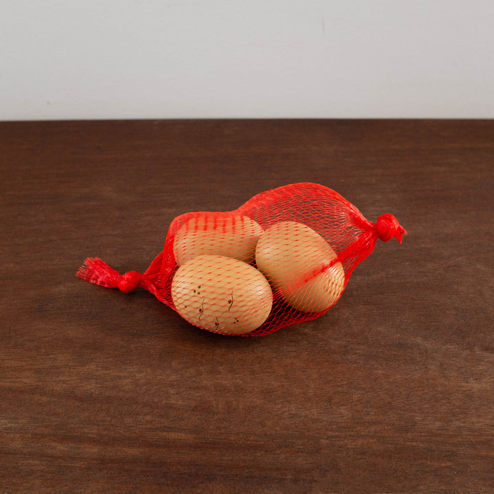 NEW Wooden Potatoes in a Net Bag Set