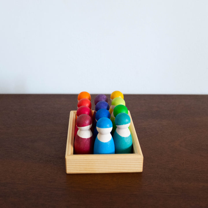 12 Rainbow Friends Set- NO WOODEN FRAME