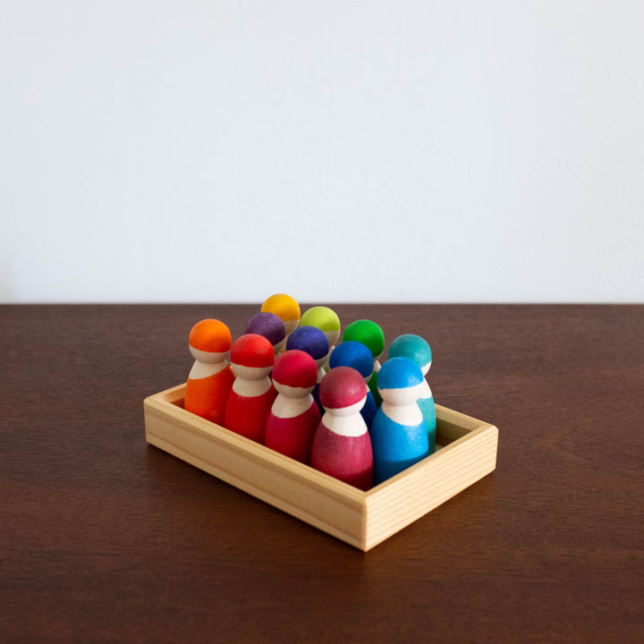 12 Rainbow Friends Set- NO WOODEN FRAME