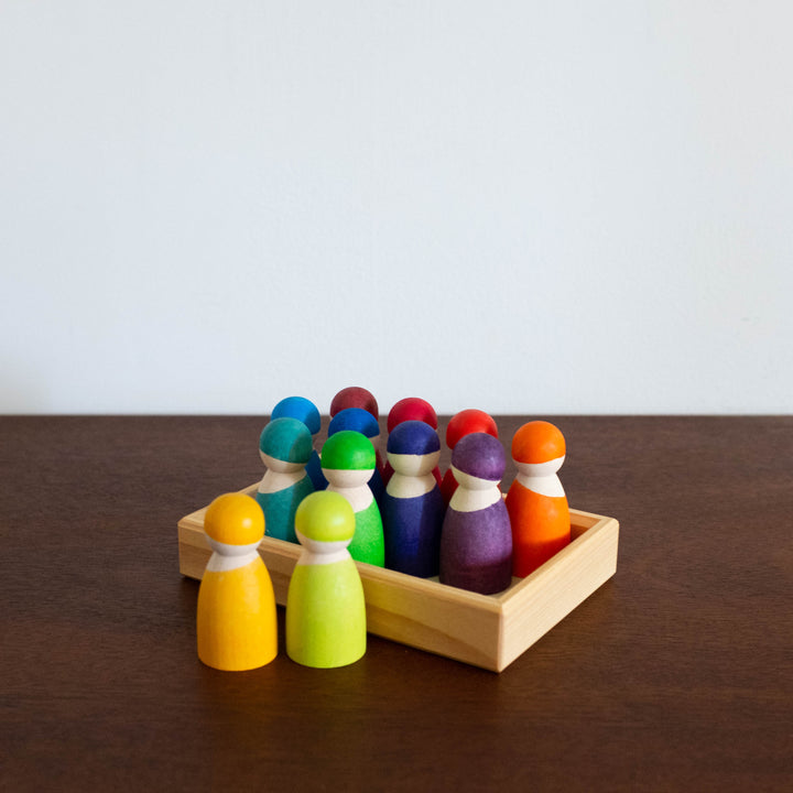 12 Rainbow Friends Set- NO WOODEN FRAME